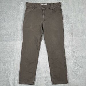 Carhartt Rugged Flex Relaxed Fit Work Pants Brown Men 36x32 Stretch Canvas Hip